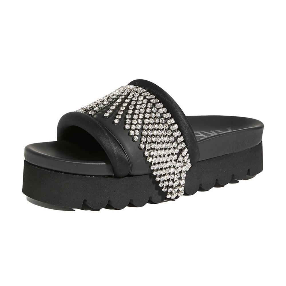 Area Crystal Fringe Platform Slides